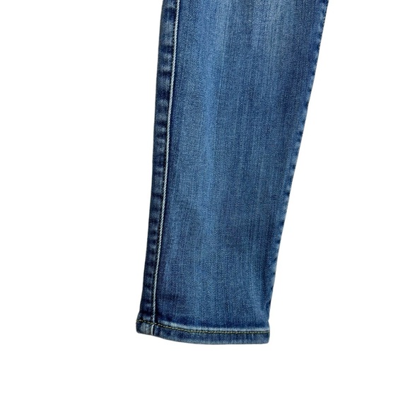 Fidelity Denim Mila Low Rise Ankle Slim Blue Jeans Faded Whiskering 30 - Picture 4 of 16